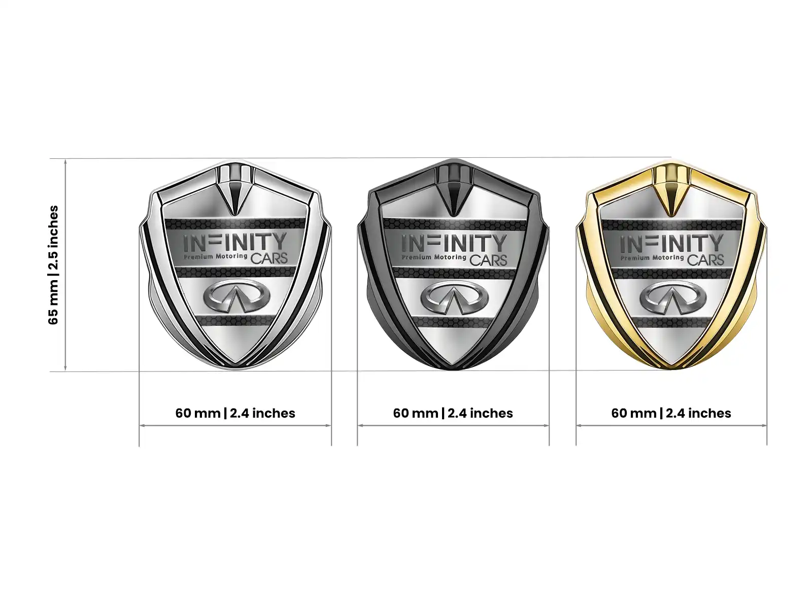 Infiniti Haut Gamme Voiture Logo Badges Pro Style Haute Qualité